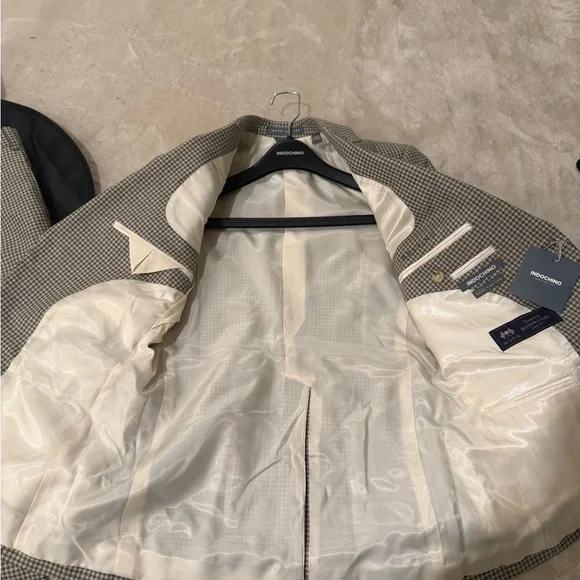 Rochas Gray and Green Suit Classic Design